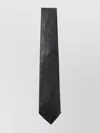 Our Legacy Textured Finish Tie Traditional Shape In Black