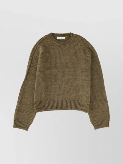 OUR LEGACY TEXTURED KNIT CREW NECK SWEATER
