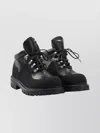 Our Legacy Rugged Black Cowhide Leather Boots With Vibram Outsole In Black