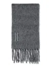 Our Legacy Textured Wool And Alpaca Blend Scarf In Gray