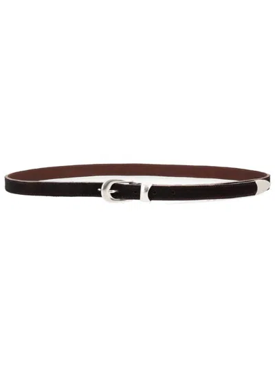 Our Legacy Thin Belt In Black