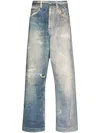 Our Legacy Third Cut Distressed-print Jeans