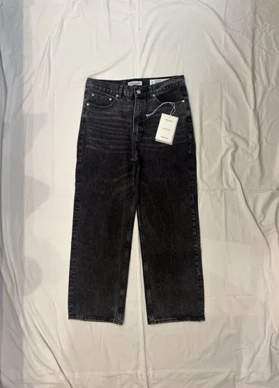 Pre-owned Our Legacy Third Cut Denim Jeans Pants Washed In Black