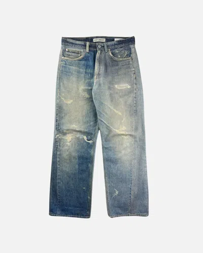 Pre-owned Our Legacy Third Cut Digital Printed Jeans In Blue