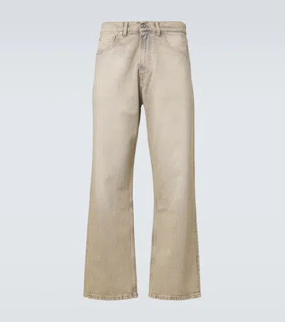 Our Legacy Third Cut Faded Straight Jeans In Neutral