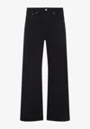 Our Legacy Straight Leg Five-pocket Trousers With Belt Loops In Black