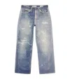 Our Legacy Third Cut Straight-leg Printed Jeans In Blue