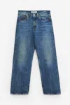 Our Legacy Mens Third Cut Relaxed Wide Leg Jeans In Cyan