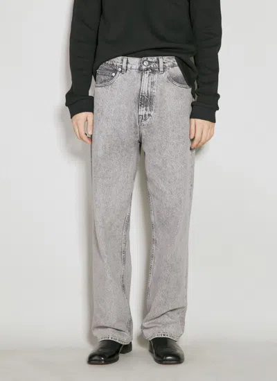 Our Legacy Third Cut Straight-leg Jeans In Super Bleach Black