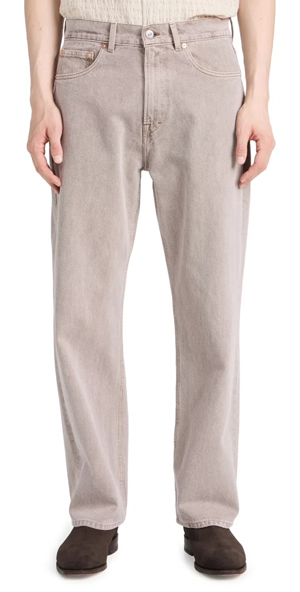 Our Legacy Third Cut Jeans Pink Cast Chain Twill | ModeSens