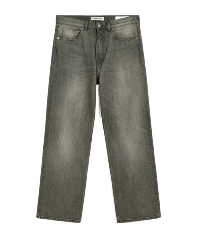 Our Legacy Third Cut Chain Twill Wide Straight Leg Jeans In Multi