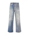 Our Legacy Third Cut Distressed-print Jeans In Gray
