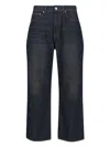 Our Legacy Straight Leg Five-pocket Trousers With Belt Loops In Blue