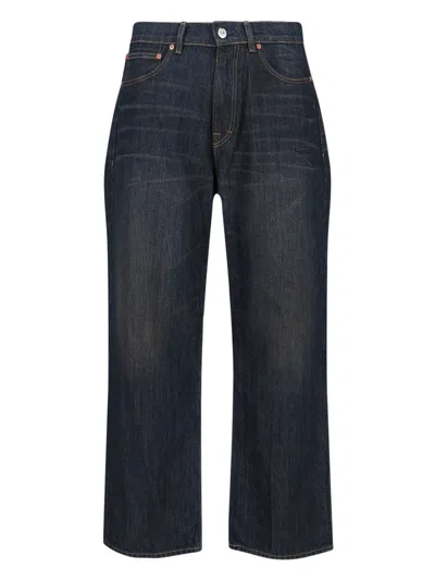 Our Legacy Straight Leg Five-pocket Trousers With Belt Loops In Black