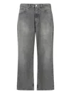 Our Legacy Third Cut Faded Straight Jeans In Gray