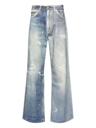 OUR LEGACY THIRD CUT PRINTED DENIM JEANS