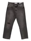Our Legacy Straight Leg Distressed Five-pocket Jeans In Brown