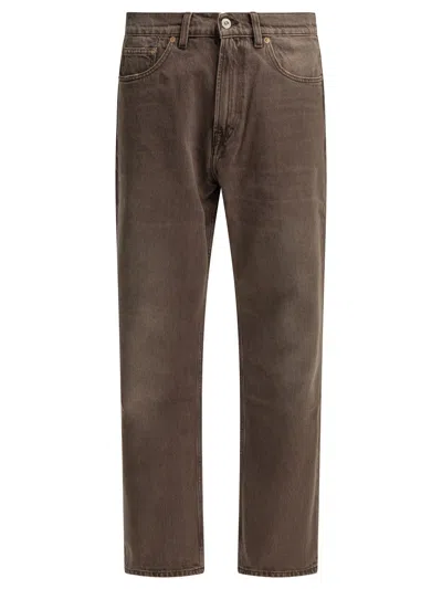 Our Legacy "third Cut" Straight Leg Jeans In Brown