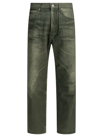 Our Legacy "third Cut" Straight Leg Jeans In Green