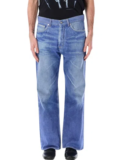 Our Legacy Third Cut Straight-leg Jeans In Digital Blue Aurora Print