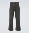 Our Legacy Straight Trousers With Belt Loops And Five-pocket Design In Black