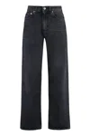 Our Legacy 25.5cm Third Cut Cotton Denim Jeans In Black