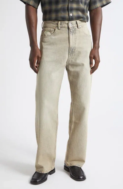 Our Legacy Third Cut Wide Straight Leg Jeans In Wolfpack Wash