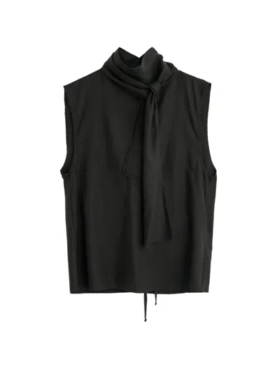 Our Legacy Tie Neck Blouse In Black