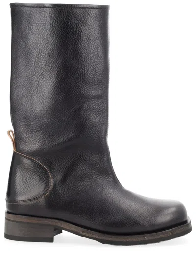 Our Legacy Timeless Black Leather Boots - Women's Exclusive