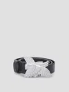 Our Legacy Timeless Leather Belt In Black
