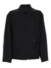 Our Legacy Evolved Jacket In Merino Wool Voile In Eclipse Black In Black