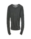 Our Legacy Gathered Detailing Grey Long-sleeved Top In Gray