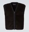 Our Legacy Corduroy Top Vest Zip-up Gilet In Brown