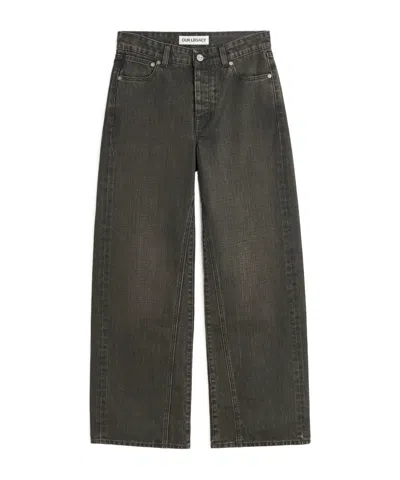 Our Legacy Treble Cut In Black Coated Wash