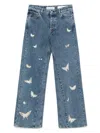Our Legacy Treble Cut Jeans In Indigo Butterfly