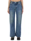 Our Legacy Women S Treble Cut Jeans Deadline Wash In Blue