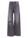 Our Legacy Wide Leg Trousers Five-pocket Style In Gray