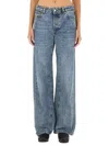 Our Legacy Women S Treble Cut Jeans Deadline Wash In Navy