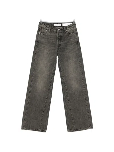 Our Legacy Treble Cut Wide-leg Jeans In Green