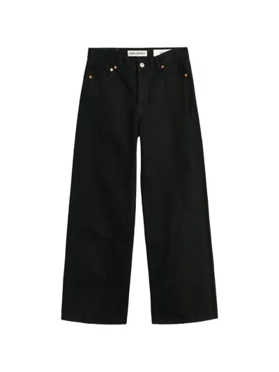 Our Legacy Treble Wide-leg Jeans In Black