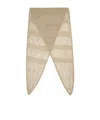 Our Legacy Triangle Open-knit Scarf In Nude