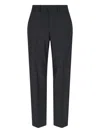Our Legacy High-waisted Wool Chino Trousers With Straight Fit In Grey