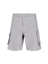 Our Legacy Straight Cargo Shorts Belt Loops In Grey