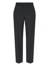 Our Legacy High-waisted Wool Chino Trousers With Straight Fit In Grey