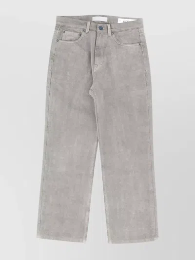 Our Legacy Trousers Straight Leg Belt Loops In Gray
