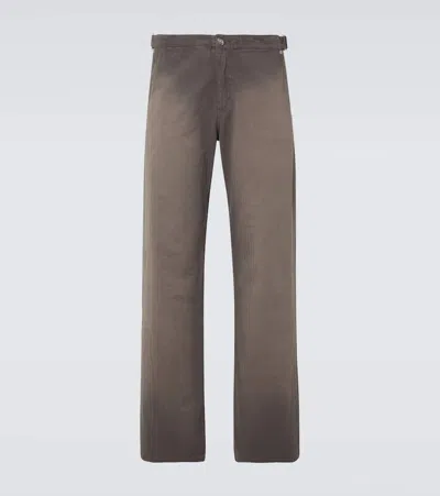 Our Legacy Trucker Faded Straight Jeans In Brown