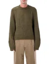 Our Legacy True Wool And Silk-blend Sweater In Green