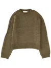 Our Legacy True Roundneck Wool And Silk Sweater In Green