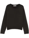 Our Legacy True Roundneck Sweater In University Brown Rustic Merino