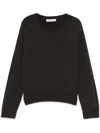 Our Legacy True Roundneck Sweater In University Brown Rustic Merino